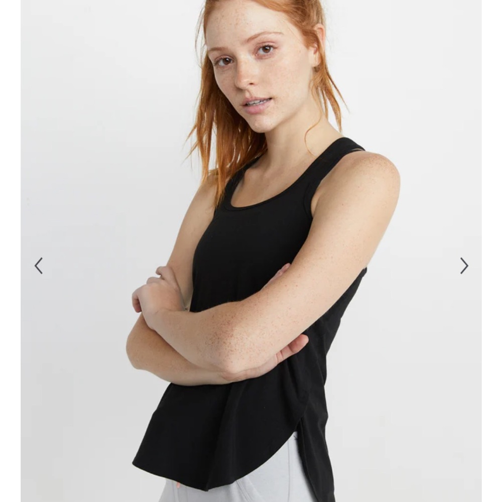 Marine Layer Suki Sport Tank in Black Size XS